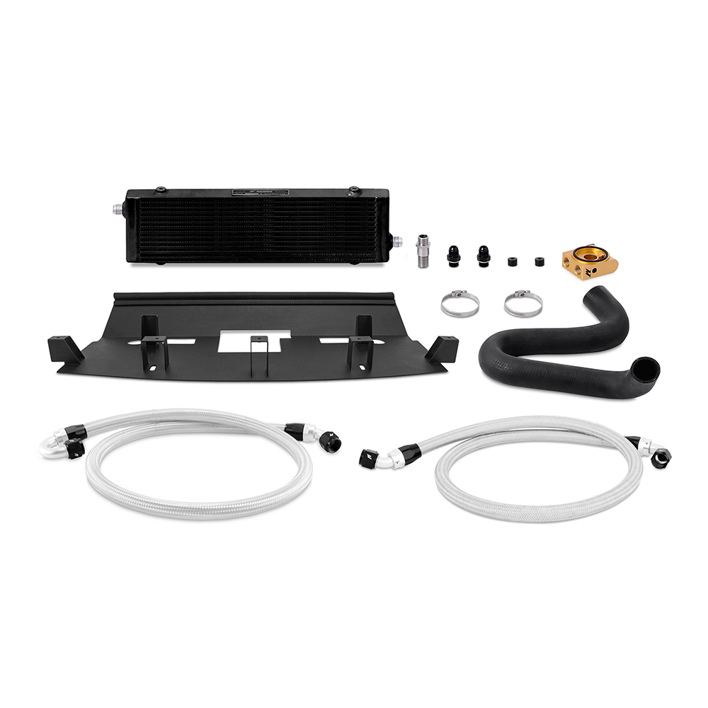 Mishimoto — Mishimoto 2018+ Ford Mustang GT Thermostatic Oil Cooler Kit - Black - view 6